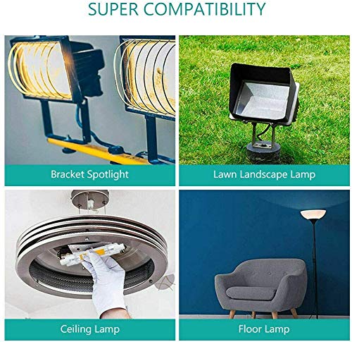 Qixivcom 78Mm 10W R7S Led Bulbs Dimmable(2 Pack)- Led Cob Light 100W Halogen Equivalent 78Mm R7S Base J T-Ype T3 120V Warm White 3000K R7S Led J78 Flood Light Landscape Lights Lamp Work Lighting #TOP5