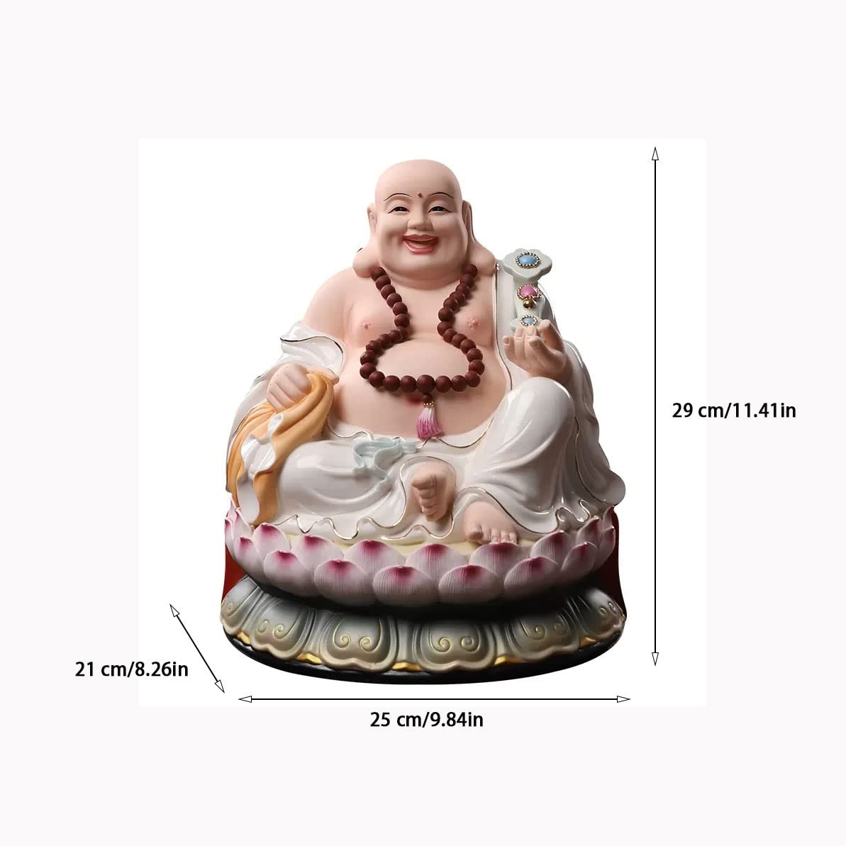Estatua de Maitreya de apareamiento, Gran Barriga, Adorno de Buda de la Suerte, Dios de la Riqueza, protección del hogar, consagración de estatuilla Zen, Escultura sentada, decoración