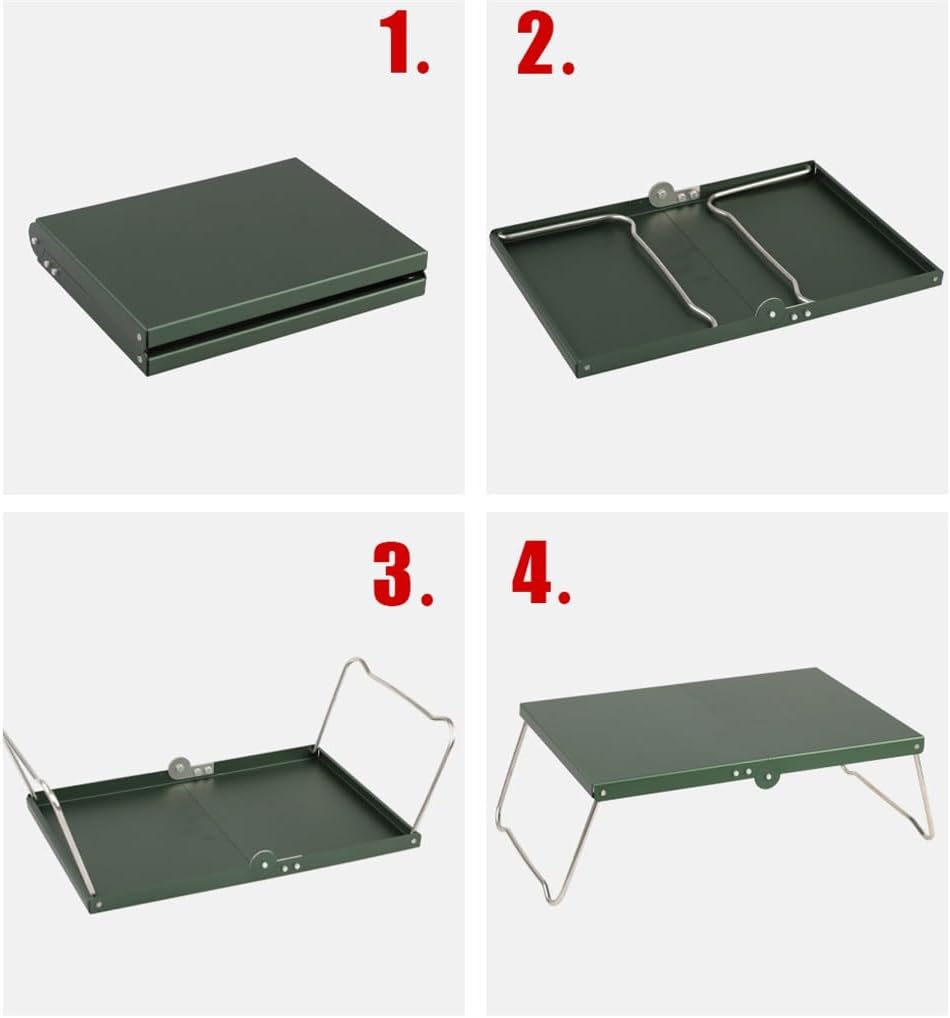 Outdoor Portable Aluminum Alloy Insulated Table Board Folding Mini Table Lightweight Picnic