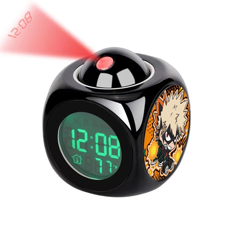 Sveglia Elettronica MHA My Hero Academia - Proiezione Con Midoriya, All Might, Bakugo - Regalo Anime - 5