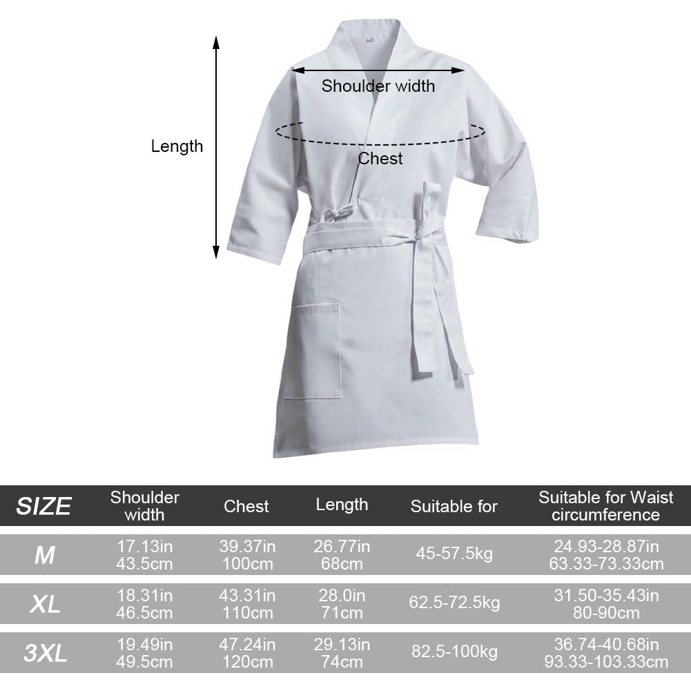 Uniforme De Cocinero Unisex Estilo Japonés, Delantal, Kimono De Chef Profesional, Ropa De Trabajo De Camarero, Overoles para Restaurante De Sushi.