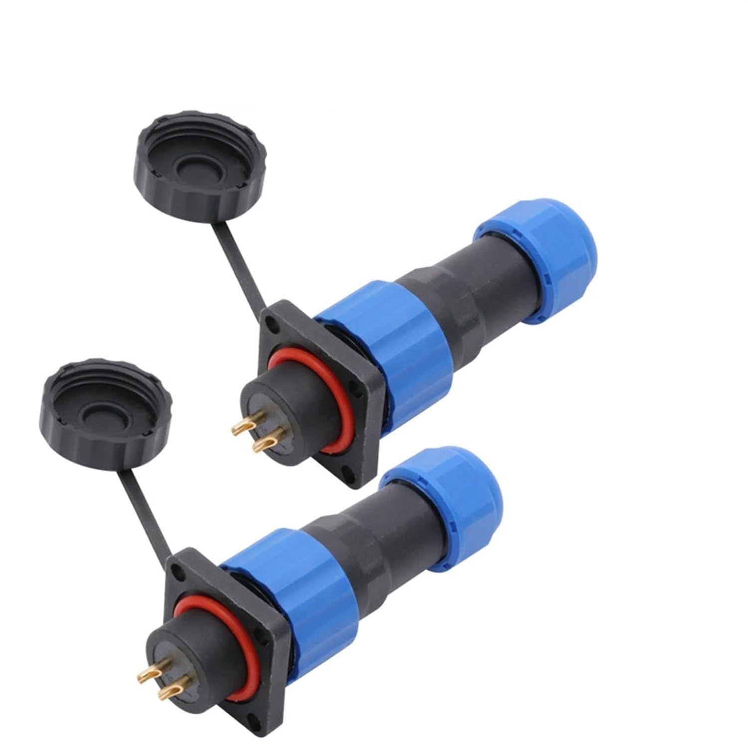 10sets/lot SD16 Aviation Plug Socket Male + Female 2/3/4/5/6/7/9 Pins IP68 SP16 M16 16mm Aviation Connector(SD16-6P)