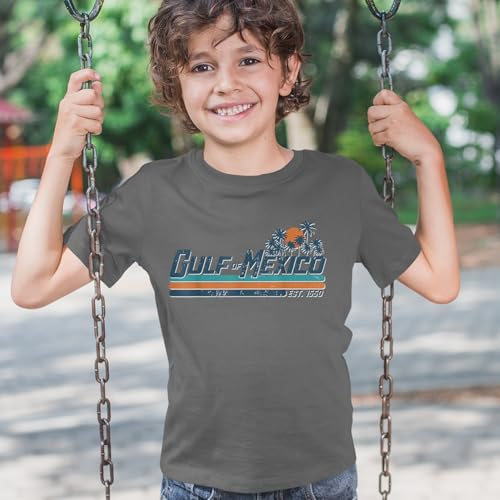 Gulf of Mexico Established Year 1550 Youth T-Shirt, Soft Cotton, Graphic Tee2