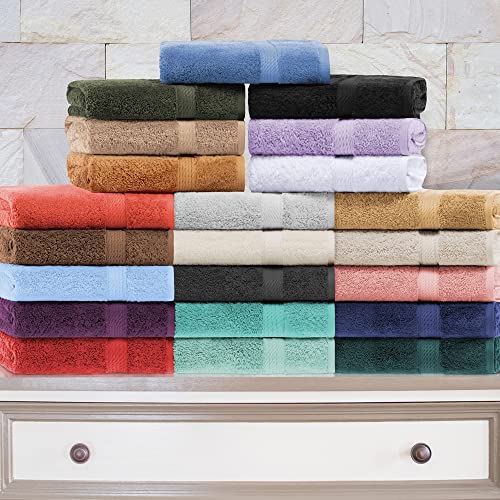 Superior 900GSM HAND WH Egyptian Cotton Pile Hand Towel Set Of 4, Ultra Soft Luxury Towels thumb #8