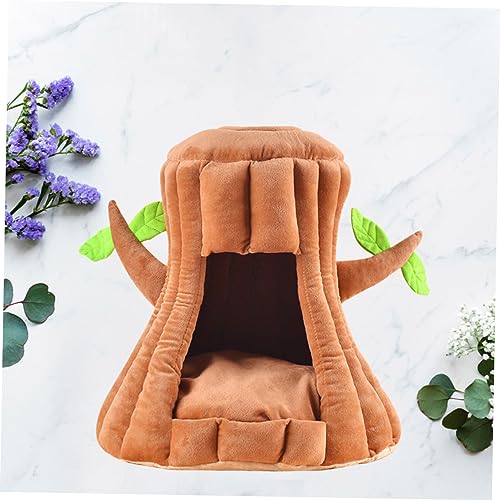 Yardwe gato ninho canil para gatos ninho de estimação marrom quarto de gato cafeteria cafes gaiola d