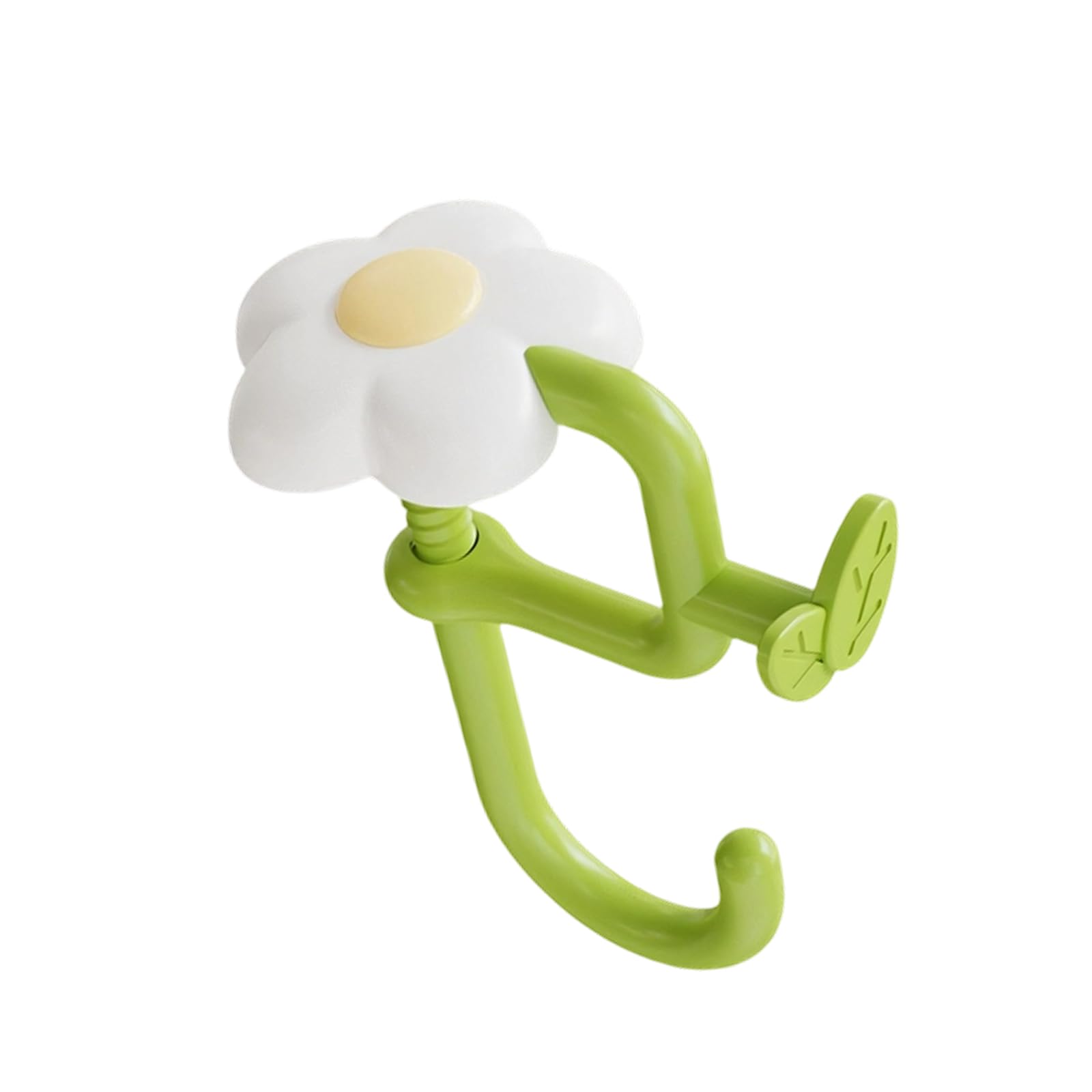Whoasyst Space Saving Portable Bag Hanger with Strong Adhesion Floral Pattern Ideal for Tidy Workspaces or Study Area Quick Install Book Holder