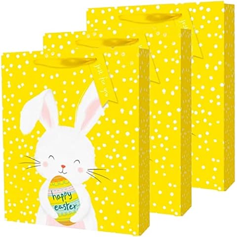 Pack of 3 Easter Gift Bags with Tags Cover