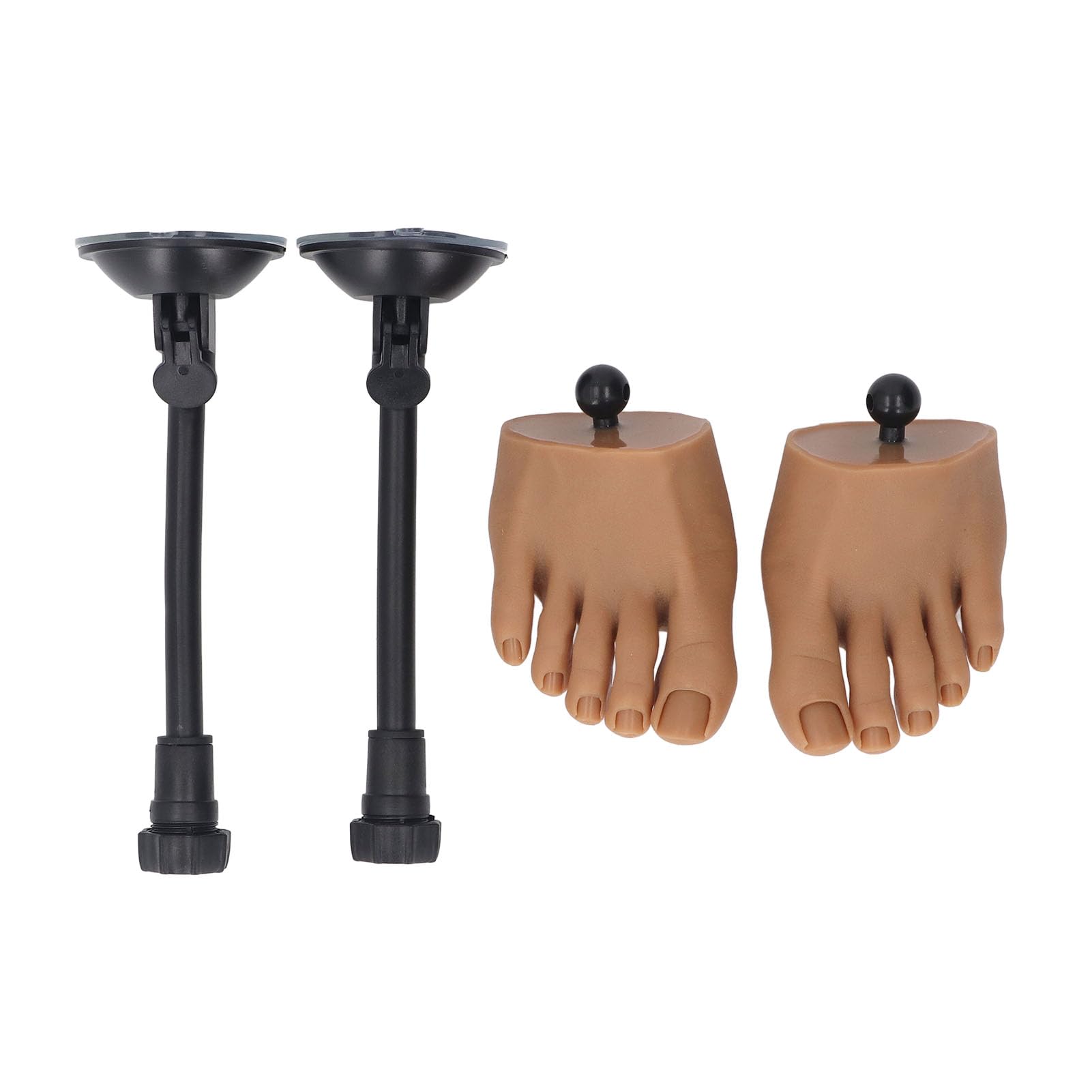 Para Silikonowego Modelu Stopy, Silikonowy Manekin do Manicure ze Stojakiem, Separator Palców, ćwiczący Fałszywy Model Treningowy Stóp do Wyświetlania Porad do Pedicure Paznokci