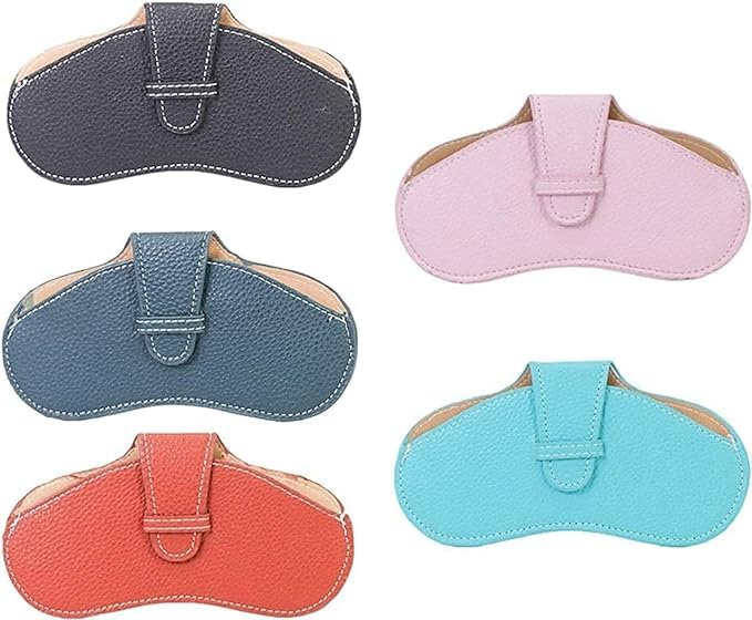 Sunglasses Eyewear Case Button Eyewear Case Artificial Leather Hook Cases,Cover,Pouch Box Eyewear,Sunglasses, Spectacles & Goggles Holder for Men & Women (Multi Color)1 Pcs (Sun Glasses Holder)-image-34