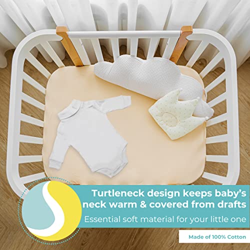 Spasilk Baby 2 Pack Baby Turtleneck T-Neck Long Sleeve Bodysuit #TOP4