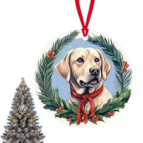 Ornements d’Arbre de Noël Chien Chat pour Décorer Votre Intérieur et Votre Voiture en Fêtes