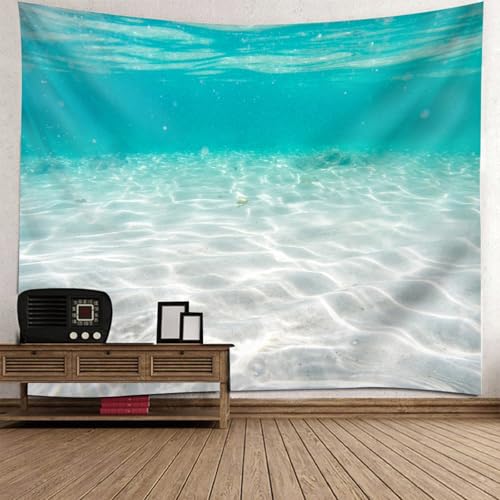 Tapiz de pared de mar RDSGYZ de 150x150 cm, textil decorativo para el hogar y jardín
