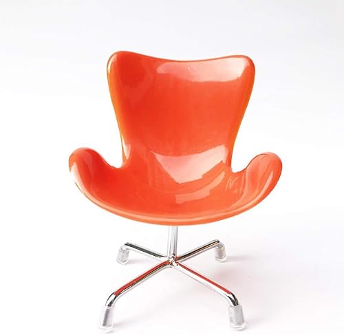 Miniatura 4 de Silla de erizo mini asiento giratorio de plástico, juguetes para animales pequeños, decoración de hábitat, accesorios de jaula, suministros de