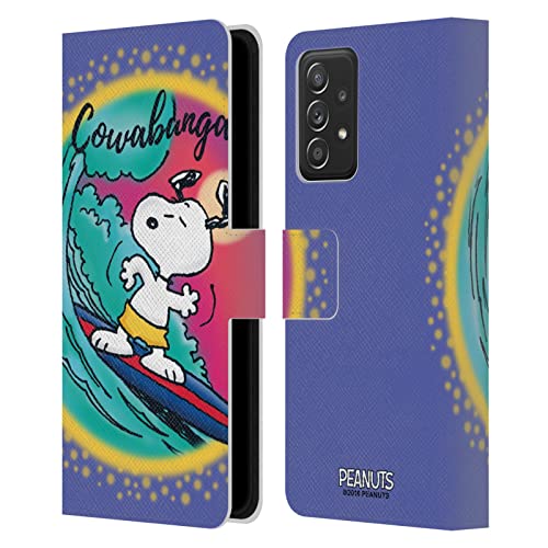 Snoopy Étui Portefeuille Cuir Anti-Choc pour Samsung Galaxy A53 5G