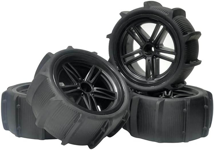 4Pcs 115Mm Snow Sand Tire Tyre Wheel for Hosim Xinlehong 9125 9116 XLF X03 X04 WTY 124019 104001 104009 RC Car Parts