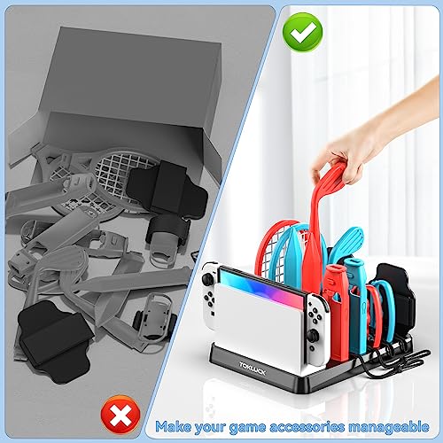 Switch Sports Accessories Bundle with Organizer Station Compatible with Nintendo Switch/OLED Console & Joy-con, Storage and Organizer for Switch Sports Games, Family Sports Games Pack Accessories Kit by Tokluck - Image 4
