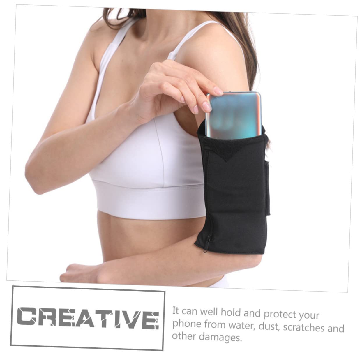Angoily 5pezzi Borsa Da Braccio Multifunzionale Per Smartphone Sacchetto Per Cellulare e Traspirante Per Running Fitness e Attività All Aperto Capacità Compatta Per Telefono e Carte
