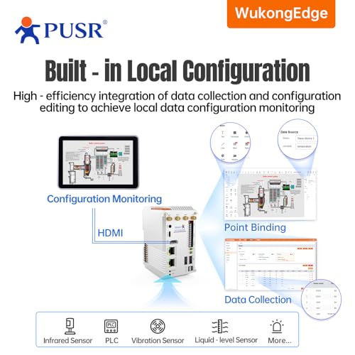 Image of Integrated Screen of IOT Industrial Touch Screen Powered by RK3568 Support Edge Computing Local Configuration USR-SH800