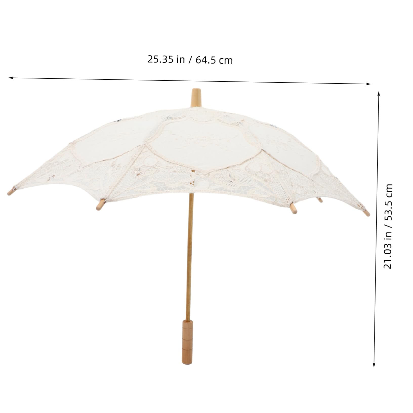 TOYANDONA 2st Regenschirm Aus Spitze Schwarzer Spitzenschirm Bestickter Japanischer Asiatischer Regenschirm Aus Papier Brautjungfer Hochzeitsschirme Braut- Hölzern