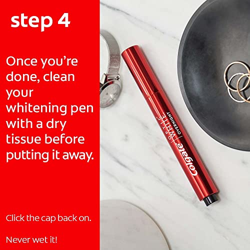 Colgate Optic White Overnight Teeth Whitening Pen, Teeth Stain Remover to Whiten Teeth, 35 Nightly Treatments, 0.08 Fl Oz 6 Colgate Optic White Overnight Teeth Whitening Pen, Teeth Stain Remover to Whiten Teeth, 35 Nightly Treatments, 0.08 Fl Oz