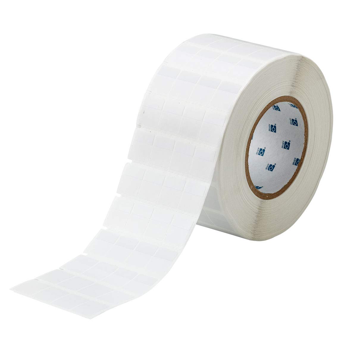 Etichette in vinile autolaminanti, 2,4 cm H x 1,9 cm W trasparente/bianco rotolo da 10000