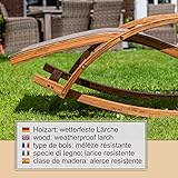 Relax Schaukelstuhl Rio, Relaxliege mit Armlehnen, Gartenmöbel aus vorbehandeltem Holz - 3