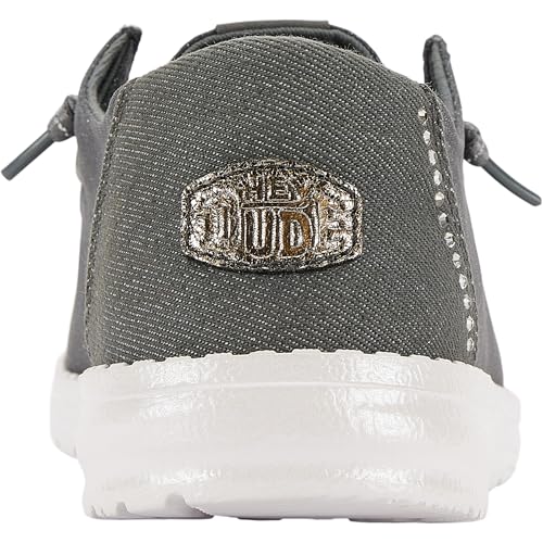 Image of HEYDUDE Women's Wendy Stardust Slip On Loafers | Lightweight Casual Shoes for Travel, Walking & Everyday Style