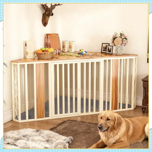 Image of Fanfanwin 67 Inch Large Waterproof Dog Crate Mat, Pet Plush Blanket for Extra Large Dogs, Non-Slip Crate Liner, Machine Washable(Only Mat)