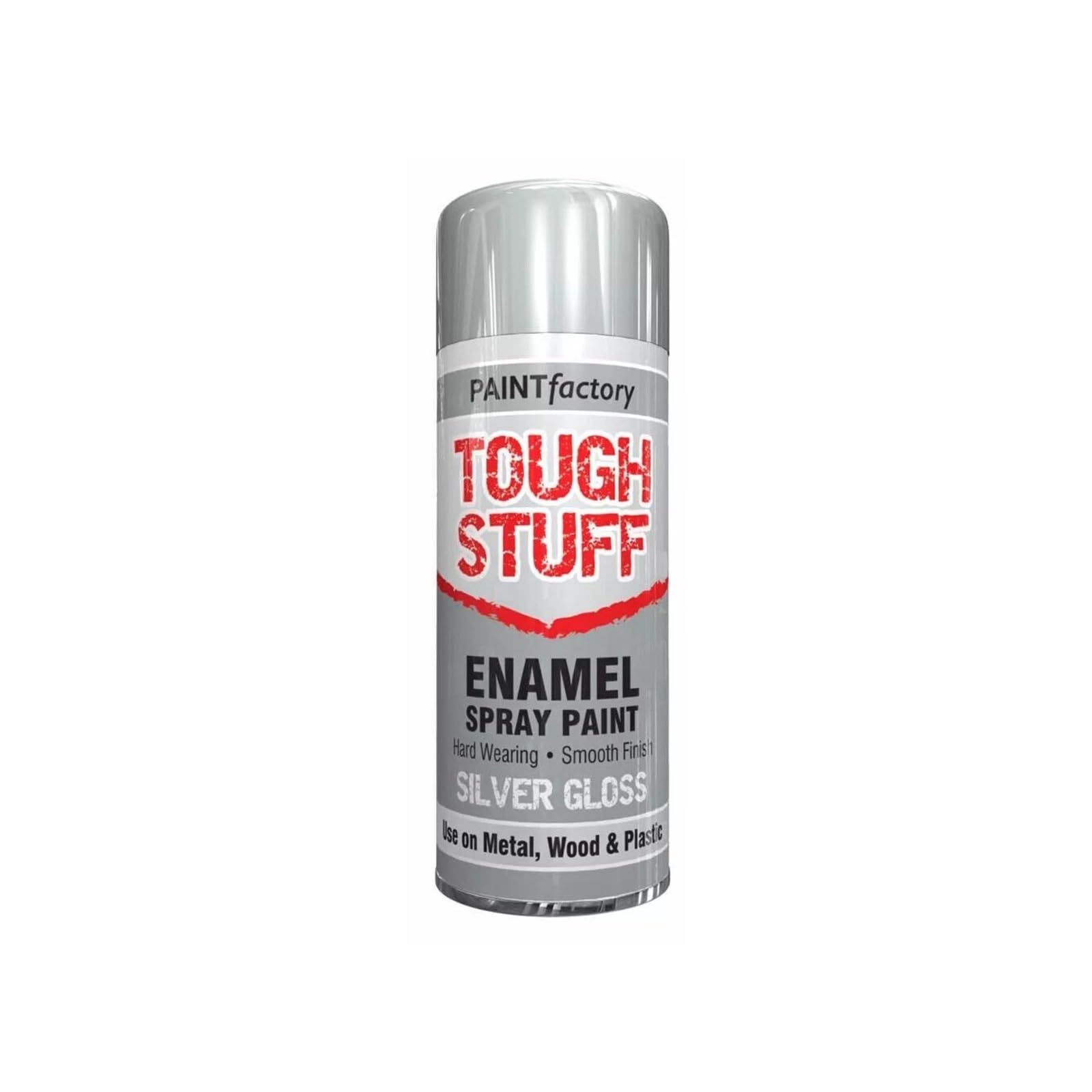SDMAX Enamel Silver Spray Paint, Gloss Finish, Long-Lasting, Non-Cracking, Fast Drying, Easy To Apply, Portable And Lightweight, Interior And Exterior Use, 400ml (1PCS)