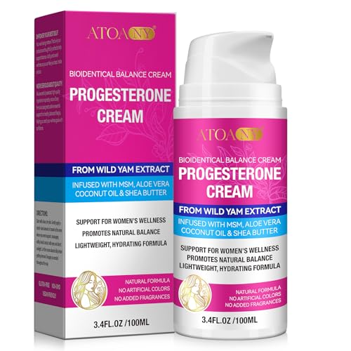 Progesterone Balance Cream for Women - Infused with MSM, Aloe Vera, Coconut Oil & Shea Butter | 3.4...