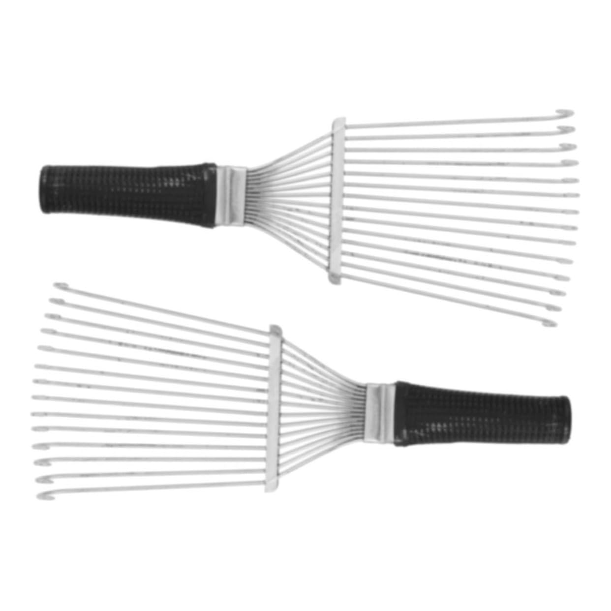 BESPORTBLE 2Pcs Horse Hair Rake Grooming Brush Lightweight Shedding Tool for Efficient Pet Hair Removal for Cashmere and Various Fabrics User Friendly Design