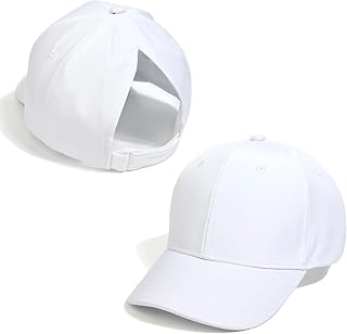 Gorra de Béisbol para Niñas Suave Transpirable Gorra de Cola de Caballo,Gorras Béisbol al Aire Libre Sencillo y Elegante,Sombrero de Sol de Niños Ajustable para Camping Vacaciones Playa