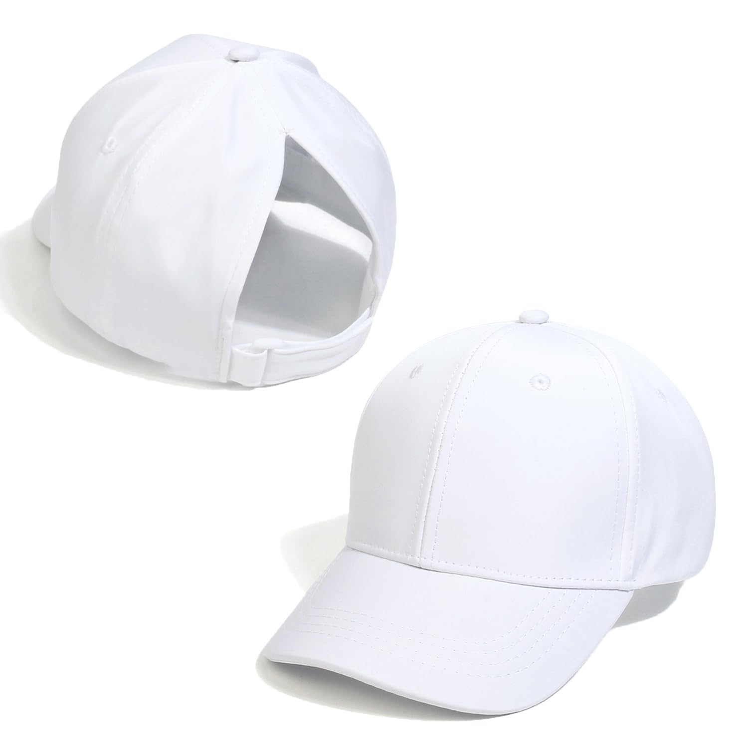 YAMEE Gorra de Béisbol para Niñas Suave Transpirable Gorra de Cola de Caballo,Gorras Béisbol al Aire Libre Sencillo y Elegante,Sombrero de Sol de Niños Ajustable para Camping Vacaciones Playa