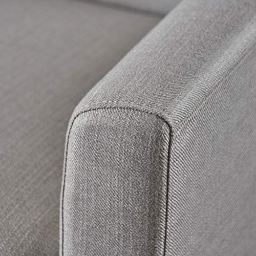 Sillón plegable tela gris claro moderno miniatura 6