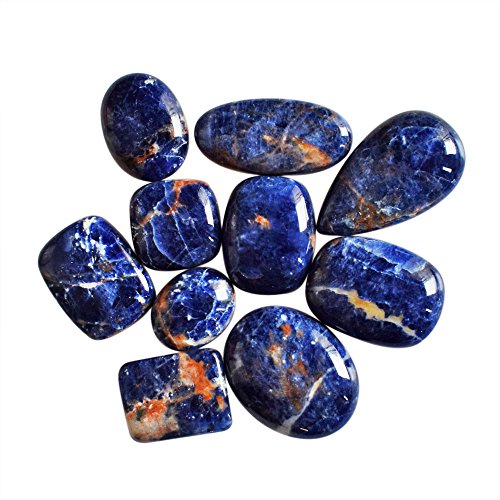 Cabochons en sodalite contre le smog électromagnétique pour création bijoux