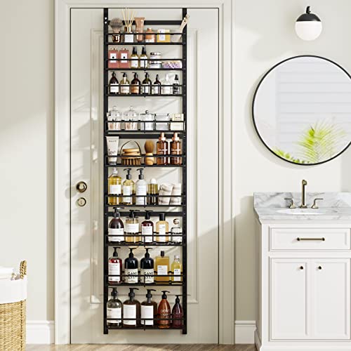 1Easylife Over The Door Pantry Organizer: 9-Tier Pantry Door Organizer Adjustable, Hevy Duty Metal Hanging Spice Rack, Pantry Organization And Storage Behind Door With 9 Basket For Kitchen #TOP3