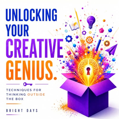 Diseño de la portada del título Unlocking Your Creative Genius