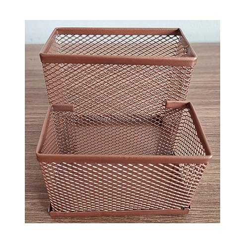 Porta Caneta Porta Lápis Porta Treco Organizador de Mesa Metal Rose Gold