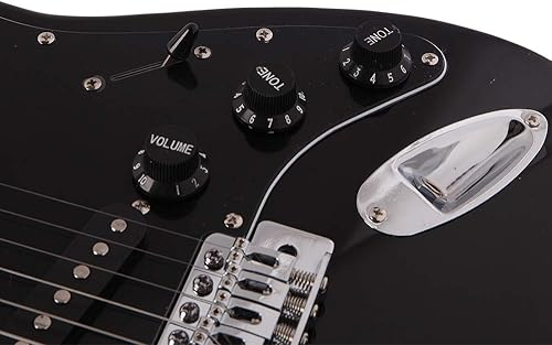 Vista 12 de GLARRY - Guitarra eléctrica de tamaño completo para zurdos de 39 pulgadas, para principiantes amantes de la música, con amplificador de 20 W y Verde