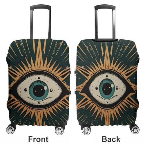 Evil Eye Travel Suitcase Protector Luggage Cover Protective Washable Anti-scratch Baggage Cover3