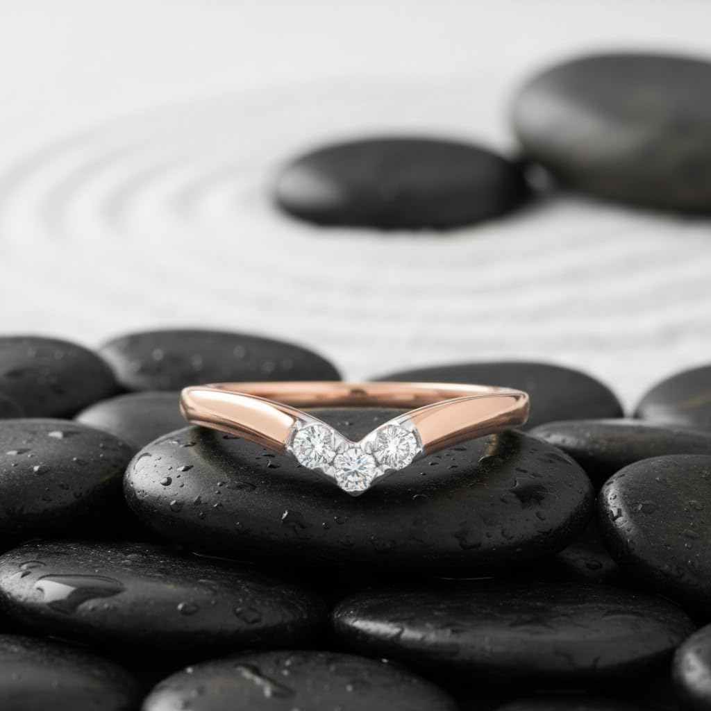 0.15 Carat Diamond Wedding Anniversary Ring in 14K Gold (SI1-SI2 Clarity)