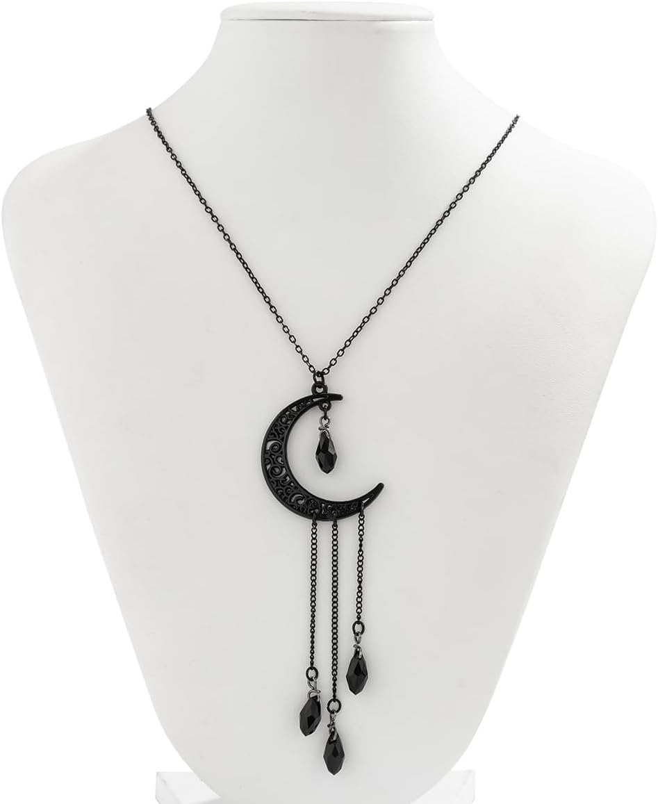 MIFYNN Vintage Gothic Blood Drop Tassel Pendant Necklace Red Water Drop Choker Necklace Punk Style Necklace Dark Tear Drop Y Necklace Halloween Necklace Jewelry for Women - Image 5