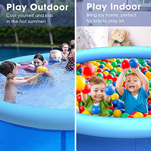 Inflatable Swimming Pool, Swimming Pool For Adults, Inflatable Top Ring Pool, Blow Up Pool For Kids, Family Pools For Backyard, Above Ground Pool (Medium (8 Ft X 25”) #TOP6