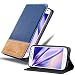 Produktbild Cadorabo Hülle für Samsung Galaxy S4 Mini in BLAU BRAUN  Handyhülle mit Magnetverschluss, Standfunktion und Kartenfach  Case Cover Schutzhülle Etui Tasche Book Klapp Style