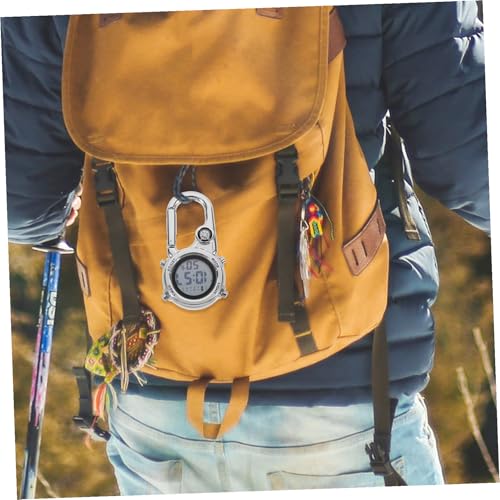 Reloj digital de bolsillo multifuncional Mikikit con brillo nocturno para montaña 4