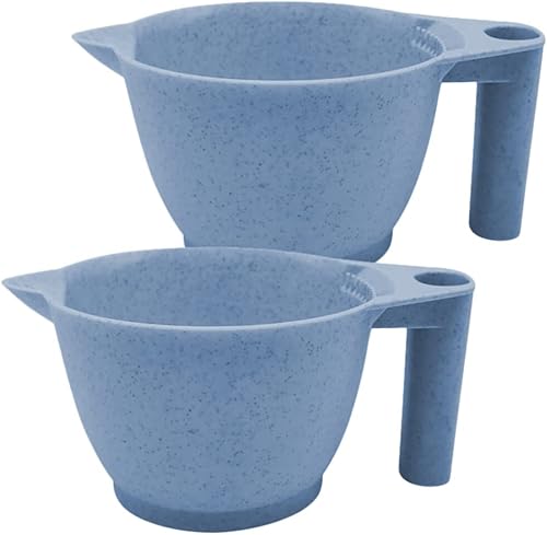 Miniatura 53 de 2 unids Herramientas de tinte para el cabello, cuenco de tinte para el cabello, cuenco de tinte para el cabello, color rubio brillante, en polvo