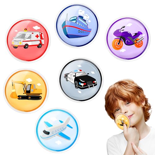 Comfytemp Kids Ice Packs for Boo Boo Small Gel Ice Pack for Injuries Reusable Mini Hot Cold Compress for Pain Relief Toddler Toothache Headache Bumps Bruises First Aid - 6 PCS - Vehicle
