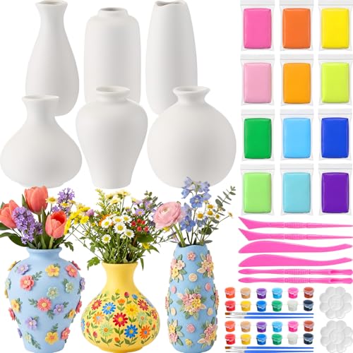 6 Set Ceramic Vase Painting Kit