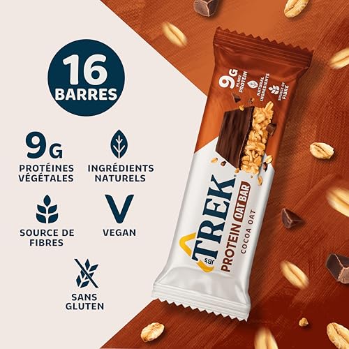JB's TREK Barres d'Avoine Protéinées | Paquet Assortiment | Végétal | Sans Gluten | Vegan | 16 x 50g Barres | 800g – Image 3
