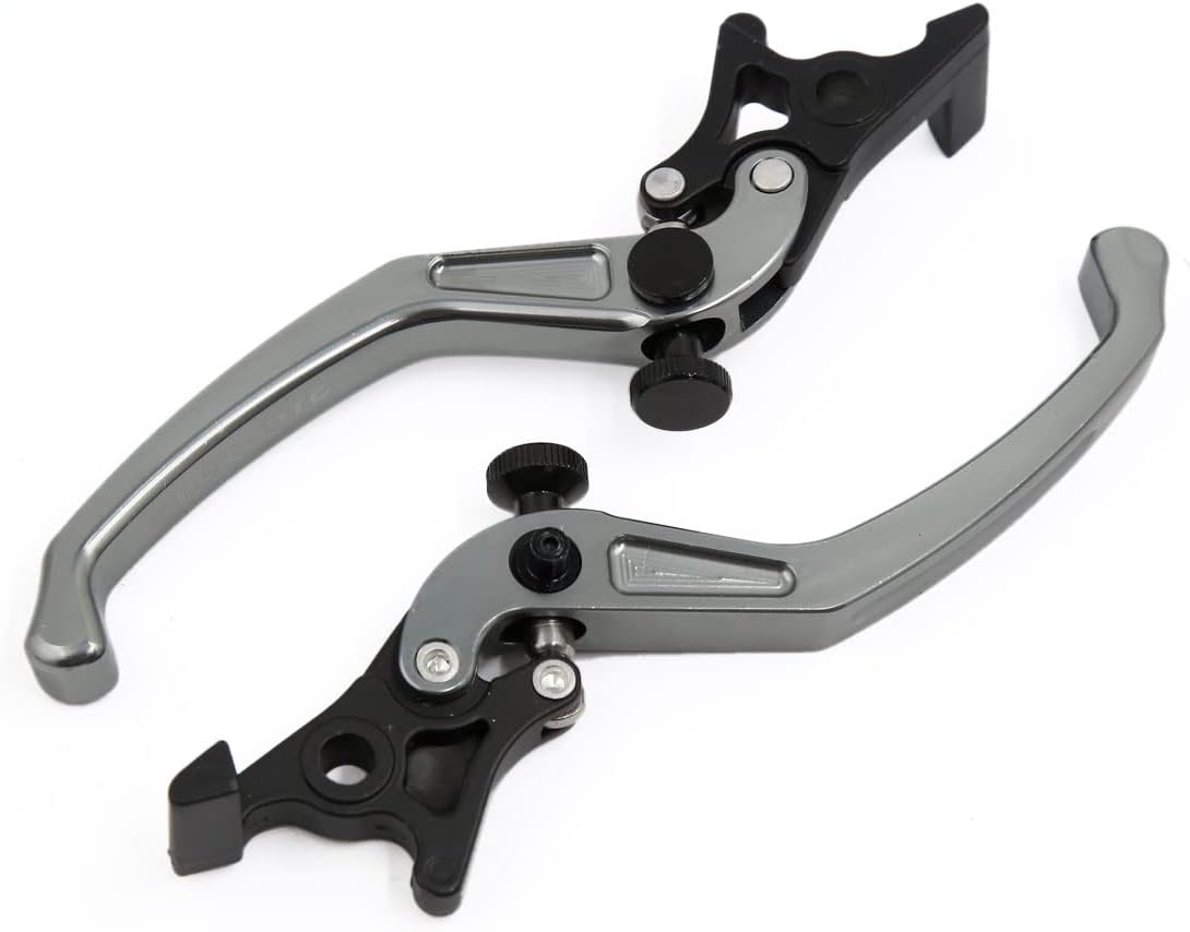 Motorcycle Bike Titanium Metal Adjustable Handlebar Brake Clutch Lever Master Pair
